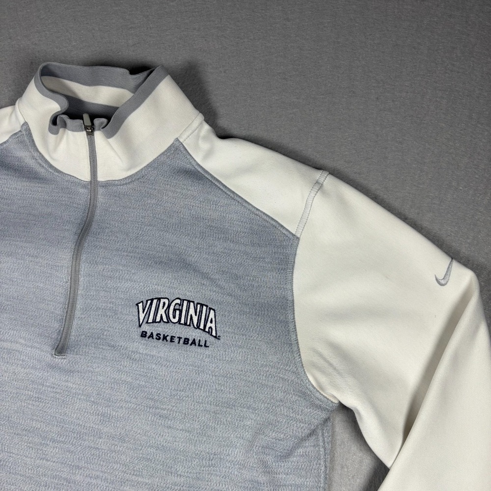 Virginia Cavaliers Nike Basketball Quarter Zip Performance Pullover Men's Medium